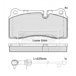Brake Pad Set BORG & BECK BBP2496 OE Ref 420 698 451 H