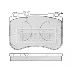 Brake Pad Set BORG & BECK BBP2497 OE Ref A006 420 93 20