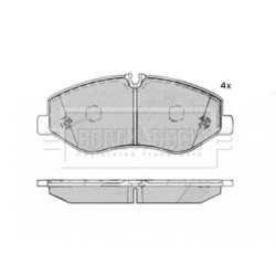 Brake Pad Set BORG & BECK BBP2503 OE Ref 447 420 02 20