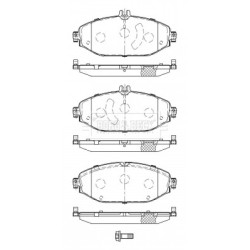 Brake Pad Set BORG & BECK BBP2513 OE Ref 008 420 28 20
