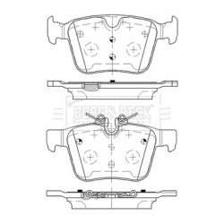 Brake Pad Set BORG & BECK BBP2516 OE Ref J9C17943 BORG & BECK