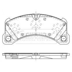 Brake Pad Set BORG & BECK BBP2525 OE Ref 7P5 698 151 BORG & BECK