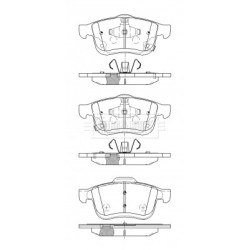 Brake Pad Set BORG & BECK BBP2529 OE Ref 77366590