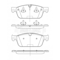 Brake Pad Set BORG & BECK BBP2530 OE Ref 007 420 79 20