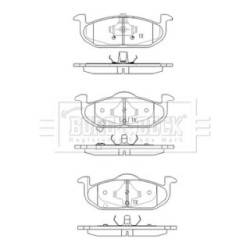 Brake Pad Set BORG & BECK BBP2547 OE Ref 10025315 BORG & BECK