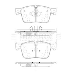 Brake Pad Set BORG & BECK BBP2548 OE Ref J9D1199