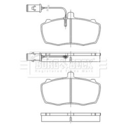 Brake Pad Set BORG & BECK BBP2549 OE Ref 980584