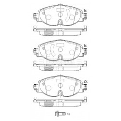 Brake Pad Set BORG & BECK BBP2550 OE Ref 2K5 698 151 BORG & BECK