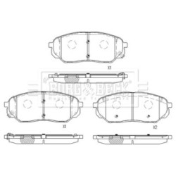 Brake Pad Set BORG & BECK BBP2561 OE Ref 58101 C5A00