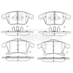 Brake Pad Set BORG & BECK BBP2564 OE Ref 1917494