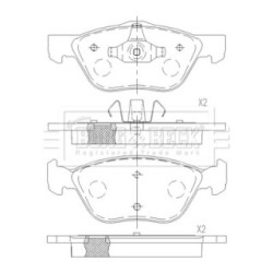 Brake Pad Set BORG & BECK BBP2566 OE Ref 7087744