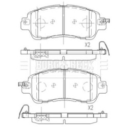 Brake Pad Set BORG & BECK BBP2573 OE Ref DAY5 33 28ZA BORG & BECK