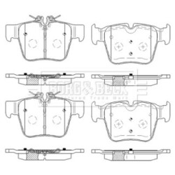 Brake Pad Set BORG & BECK BBP2581 OE Ref 000 420 59 00