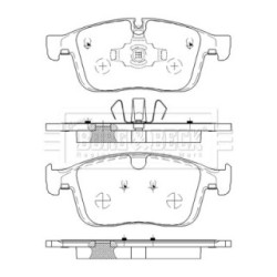 Brake Pad Set BORG & BECK BBP2604 OE Ref 3144598-6