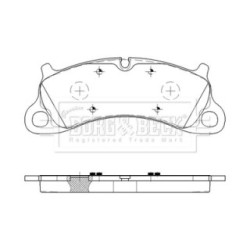 Brake Pad Set BORG & BECK BBP2619 OE Ref 991 351 949 03