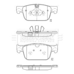 Brake Pad Set BORG & BECK BBP2633 OE Ref 3142365-2