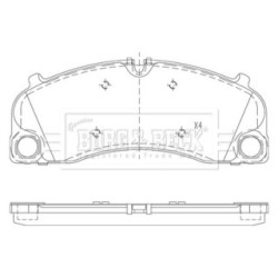 Brake Pad Set BORG & BECK BBP2635 OE Ref 991 351 948 02 BORG & BECK