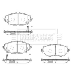 Brake Pad Set BORG & BECK BBP2637 OE Ref 04465 F4020