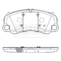 Brake Pad Set BORG & BECK BBP2642 OE Ref 991 351 946 02 BORG & BECK