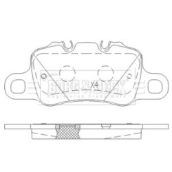 Brake Pad Set BORG & BECK BBP2643 OE Ref 918 352 946 03 BORG & BECK