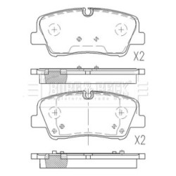 Brake Pad Set BORG & BECK BBP2652 OE Ref 58301 59A10