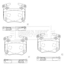 Brake Pad Set BORG & BECK BBP2679 OE Ref 58302J5A55