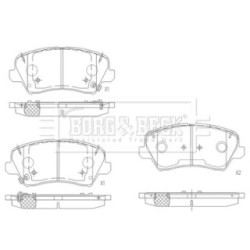 Brake Pad Set BORG & BECK BBP2690 OE Ref 58101 G4A05 BORG & BECK