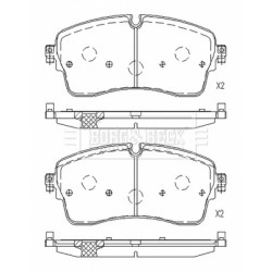 Brake Pad Set BORG & BECK BBP2800 OE Ref JDE39759