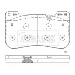 Brake Pad Set BORG & BECK BBP2801 OE Ref 34117991033 BORG & BECK