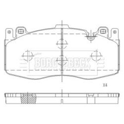 Brake Pad Set BORG & BECK BBP2812 OE Ref 34 11 2 284 370 BORG & BECK