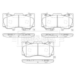 Brake Pad Set BORG & BECK BBP2861 OE Ref 5315762 BORG & BECK