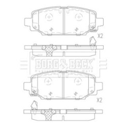 Brake Pad Set BORG & BECK BBP2869 OE Ref 68385238AA