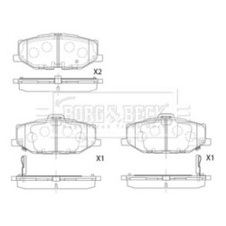 Brake Pad Set BORG & BECK BBP2879 OE Ref 55810 78R00