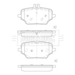 Brake Pad Set BORG & BECK BBP2884 OE Ref A 000 420 42 02