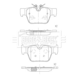 Brake Pad Set BORG & BECK BBP2889 OE Ref 34 20 6 885 600