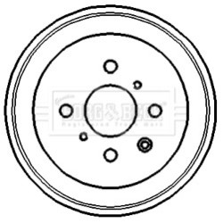 Brake Drum BORG & BECK BBR7120 OE Ref 424748