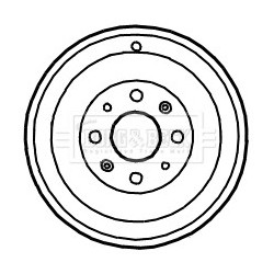 Brake Drum BORG & BECK BBR7122 OE Ref 51901444