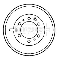 Brake Drum BORG & BECK BBR7126 OE Ref 4243160020