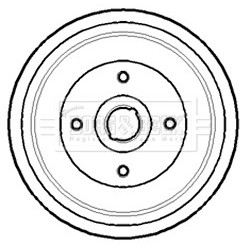 Brake Drum BORG & BECK BBR7143 OE Ref 96193771 BORG & BECK