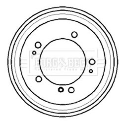 Brake Drum BORG & BECK BBR7170 OE Ref 9160399