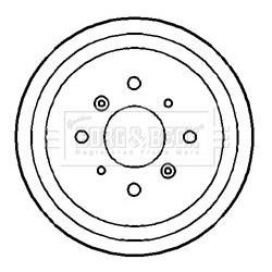 Brake Drum BORG & BECK BBR7175 OE Ref 4351160G10