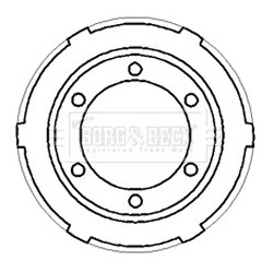 Brake Drum BORG & BECK BBR7187 OE Ref 4078770