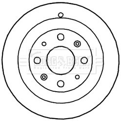 Brake Drum BORG & BECK BBR7195 OE Ref 51840909