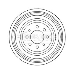 Brake Drum BORG & BECK BBR7196 OE Ref 82 00 171 690