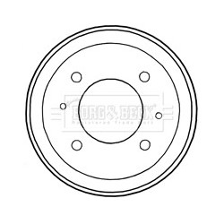 Brake Drum BORG & BECK BBR7197 OE Ref 58411-22100