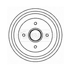 Brake Drum BORG & BECK BBR7201 OE Ref 4247.47