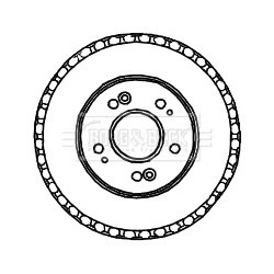 Brake Drum BORG & BECK BBR7204 OE Ref 0K55226251A