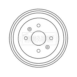 Brake Drum BORG & BECK BBR7213 OE Ref 96471276