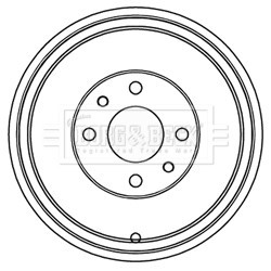 Brake Drum BORG & BECK BBR7218 OE Ref 4247.55