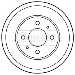 Brake Drum BORG & BECK BBR7222 OE Ref 5841125100